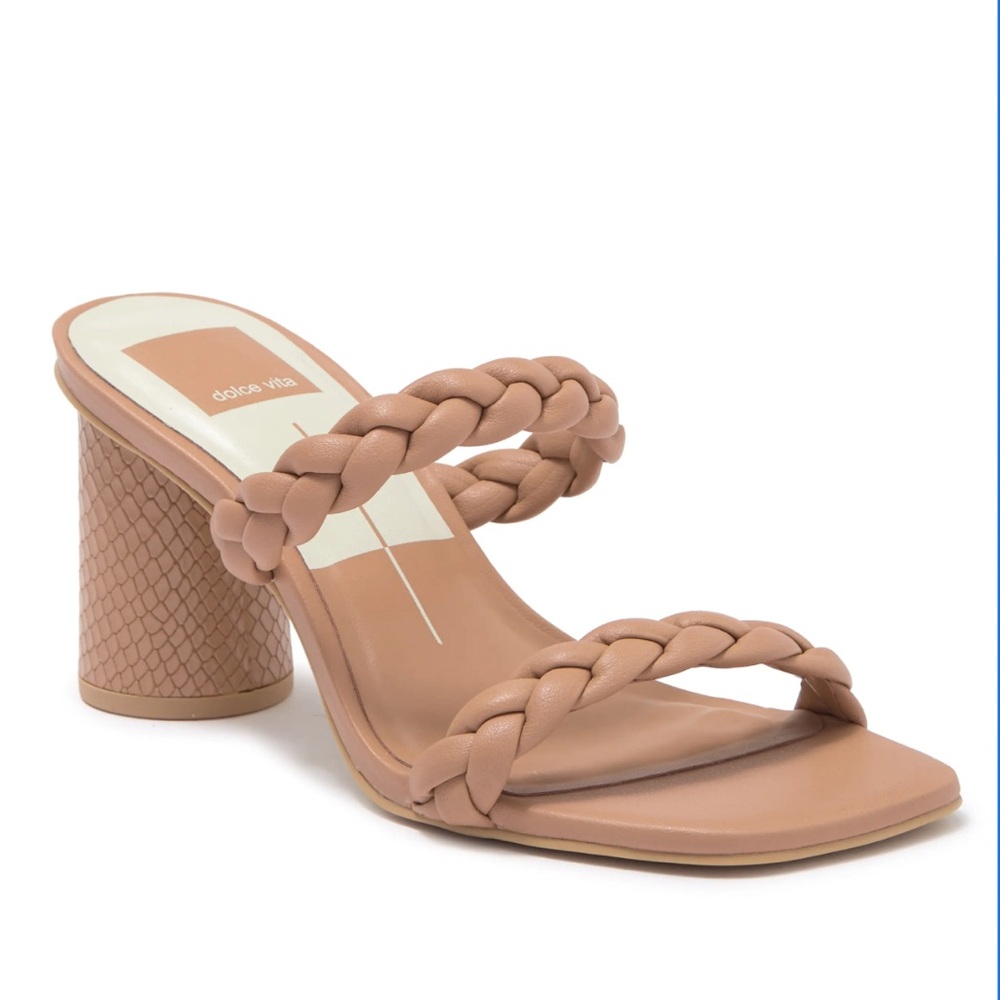Like New - Dolce Vita Nairi Braided Strappy Sandal (Cafe Stella)